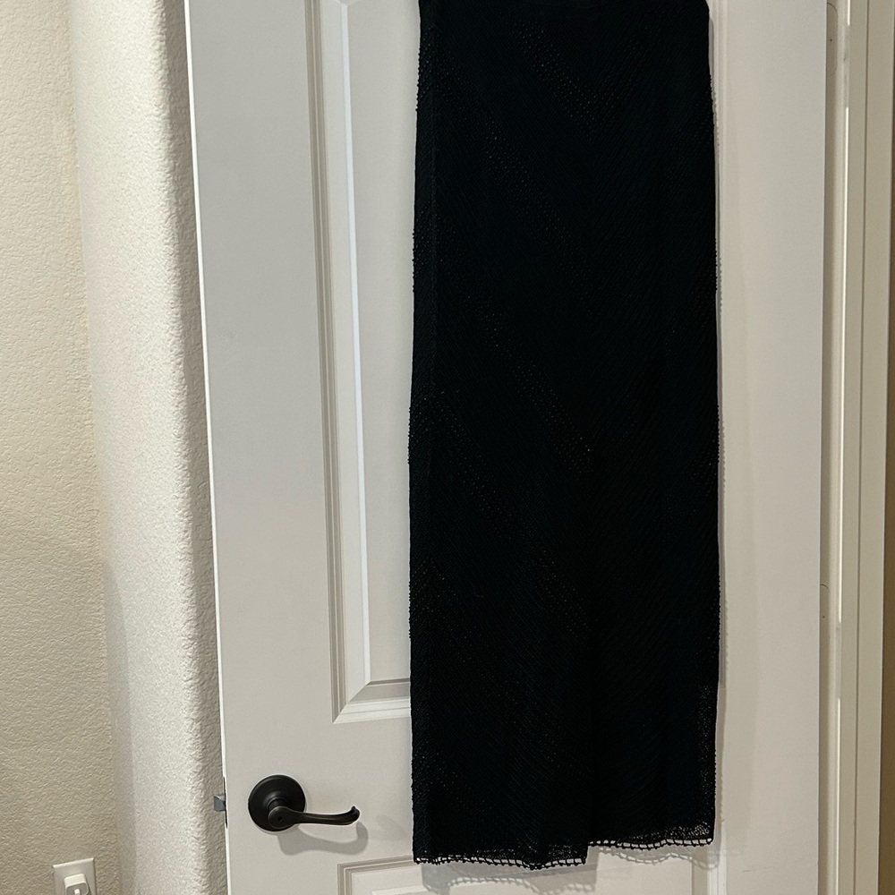 Never Worn Vintage Chico’s Long Beaded Crochet Skirt